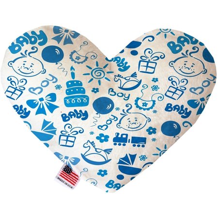 MIRAGE PET PRODUCTS Baby Boy Canvas Heart Dog Toy 6 in. 1164-CTYHT6